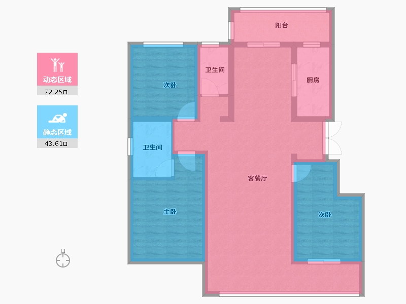 山东省-菏泽市-万城中国院子-103.34-户型库-动静分区