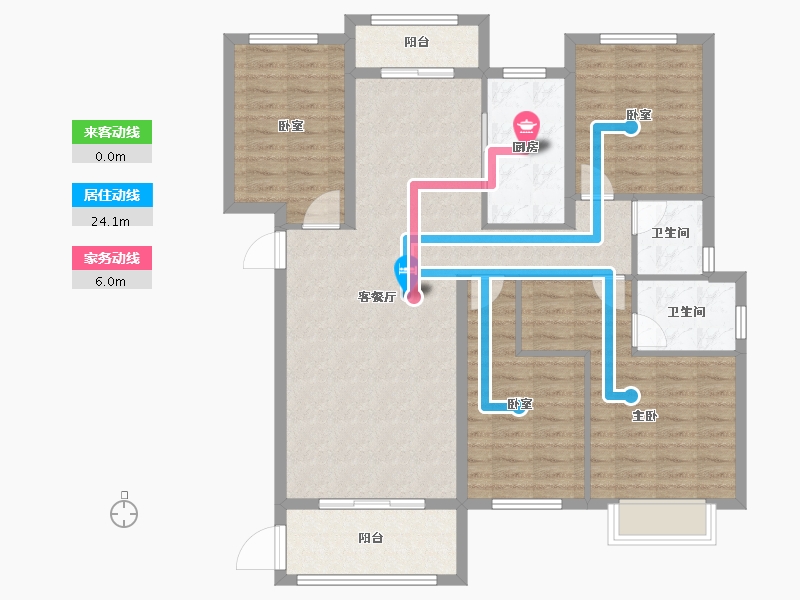 江西省-赣州市-崇义·壹號院-112.80-户型库-动静线