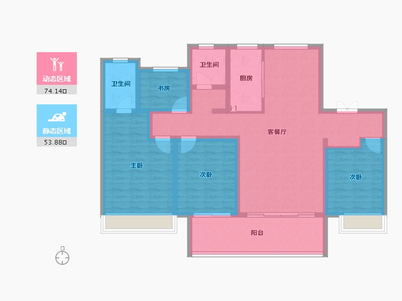 山东省-济宁市-均和惠民·玖悦-114.37-户型库-动静分区