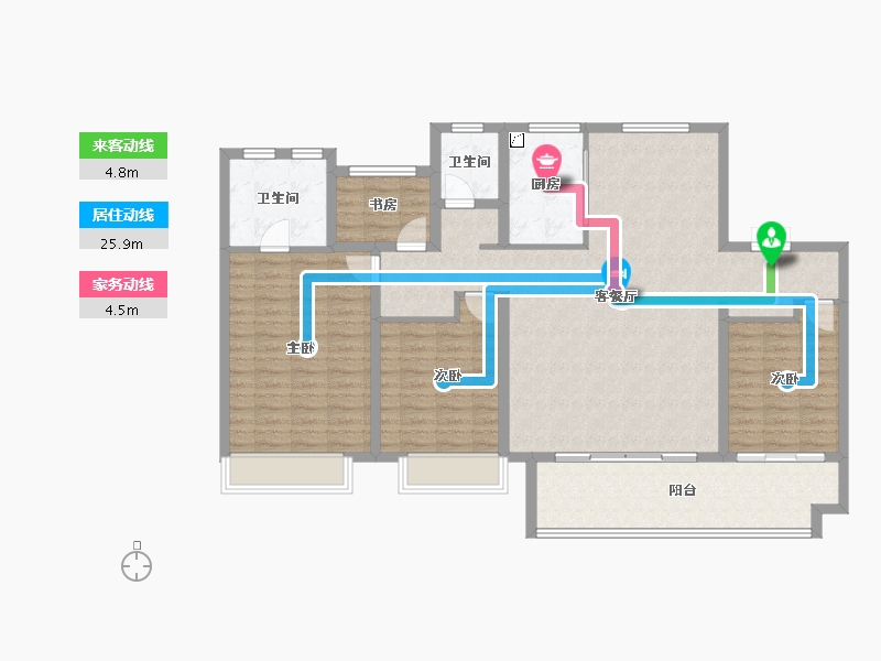 山东省-济宁市-均和惠民·玖悦-131.95-户型库-动静线