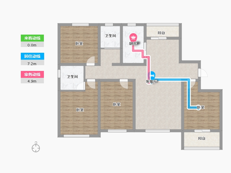 山东省-潍坊市-北斗山河城-124.01-户型库-动静线