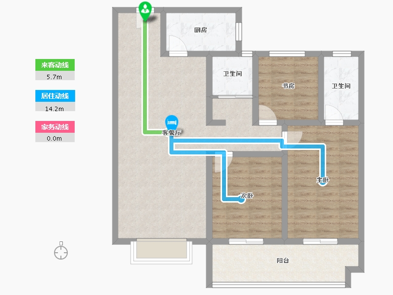 山东省-菏泽市-颐江南-94.40-户型库-动静线