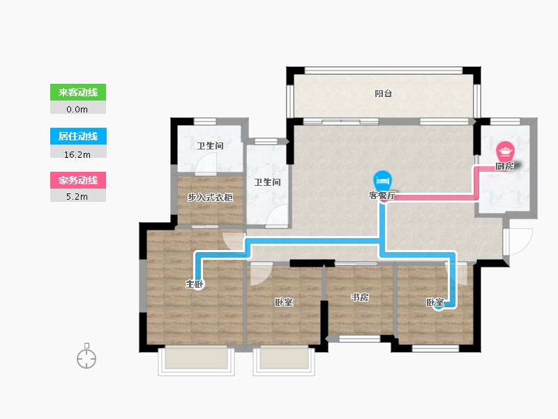 广西壮族自治区-贺州市-江湾幸福里-98.51-户型库-动静线