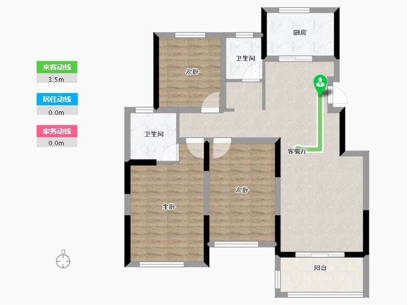 辽宁省-阜新市-东盛·阳光新城-97.60-户型库-动静线