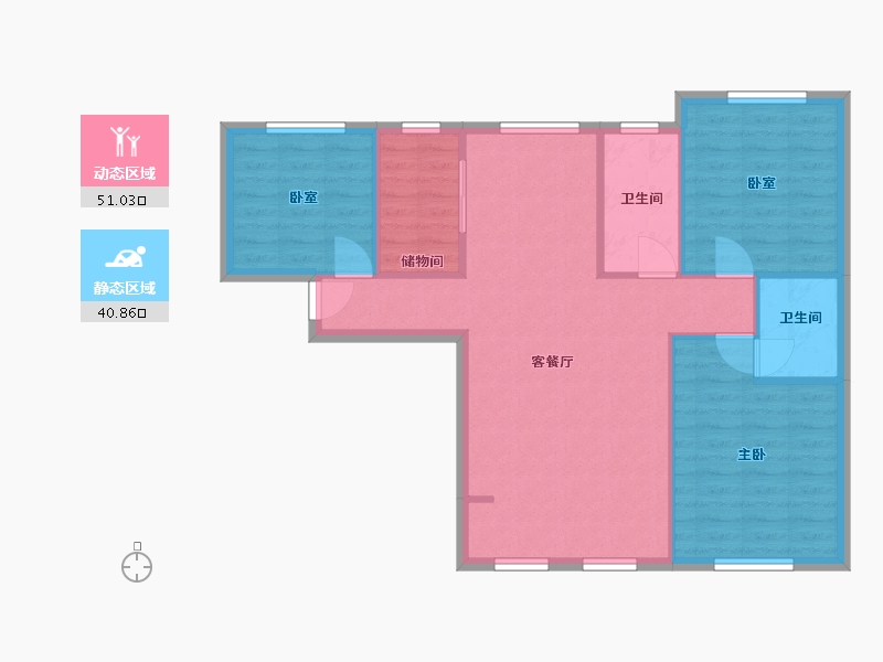 河北省-石家庄市-启锐园-102.00-户型库-动静分区