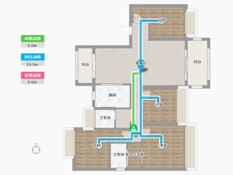 湖南省-张家界市-温泉华府-111.63-户型库-动静线