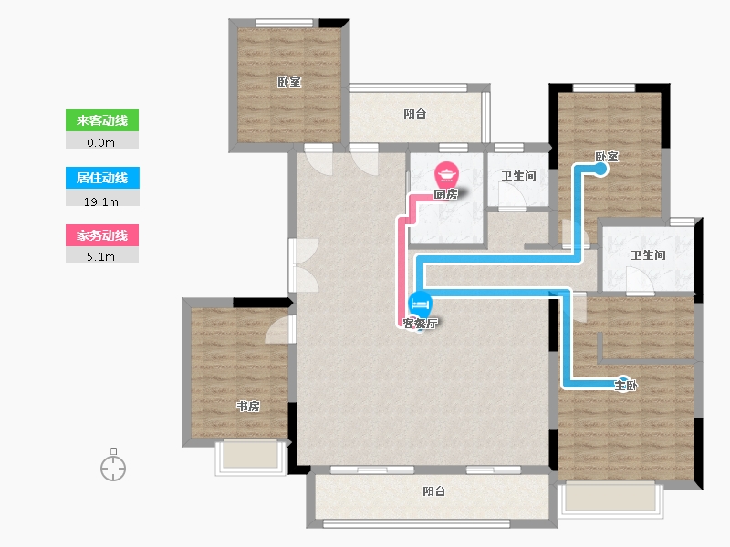 河南省-开封市-北大资源未名府-140.00-户型库-动静线