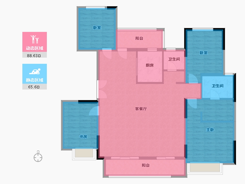 河南省-开封市-北大资源未名府-140.00-户型库-动静分区