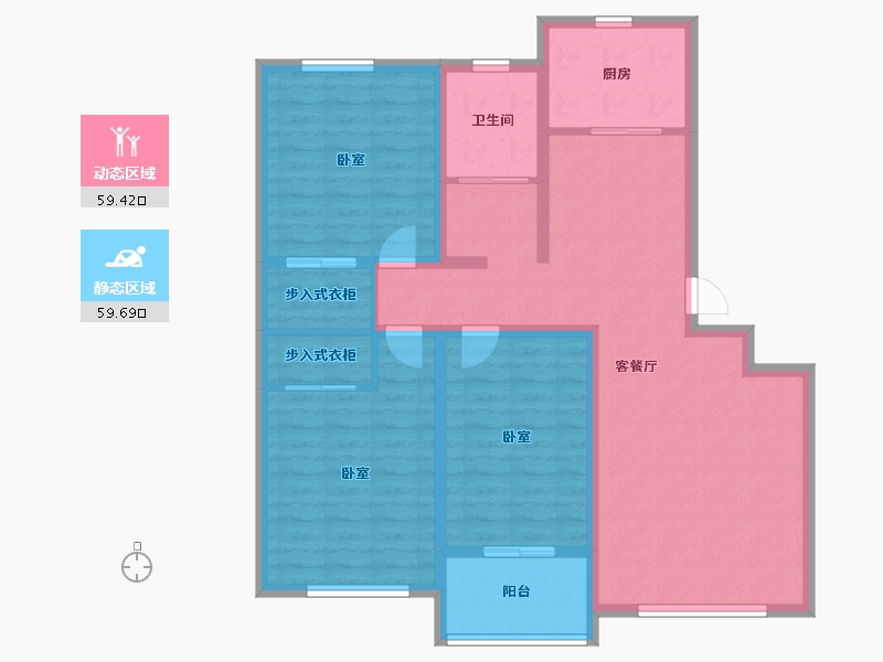 山东省-潍坊市-北斗山河城-106.53-户型库-动静分区