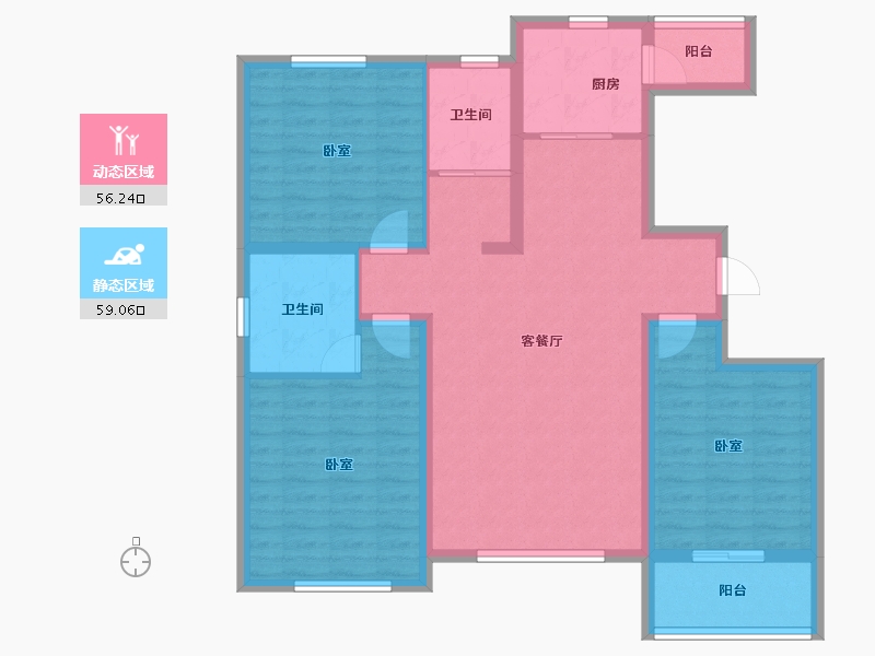 山东省-潍坊市-北斗山河城-103.21-户型库-动静分区