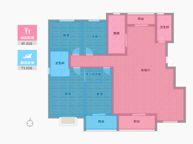 山东省-潍坊市-北斗山河城-149.57-户型库-动静分区