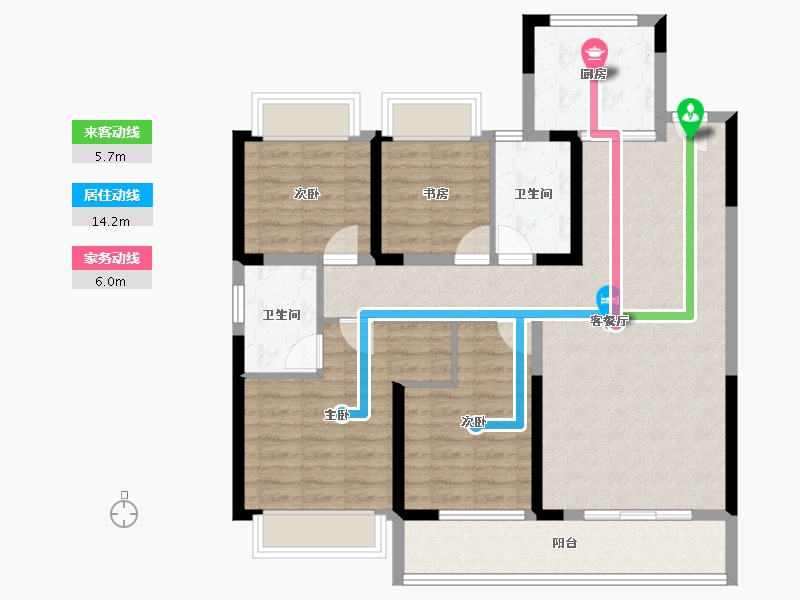 江西省-萍乡市-鼎鑫公元壹品-101.06-户型库-动静线