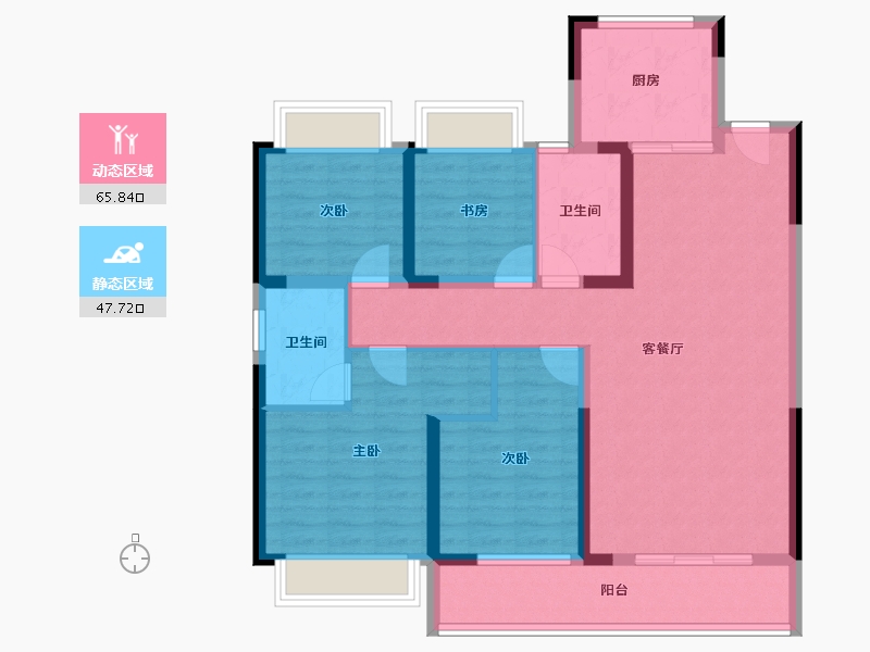 江西省-萍乡市-鼎鑫公元壹品-101.06-户型库-动静分区