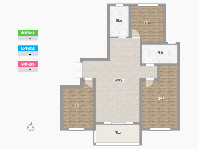 山东省-临沂市-房源南湖尚城-99.01-户型库-动静线