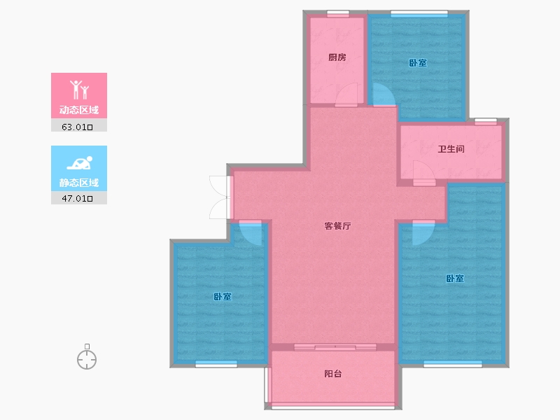 山东省-临沂市-房源南湖尚城-99.01-户型库-动静分区