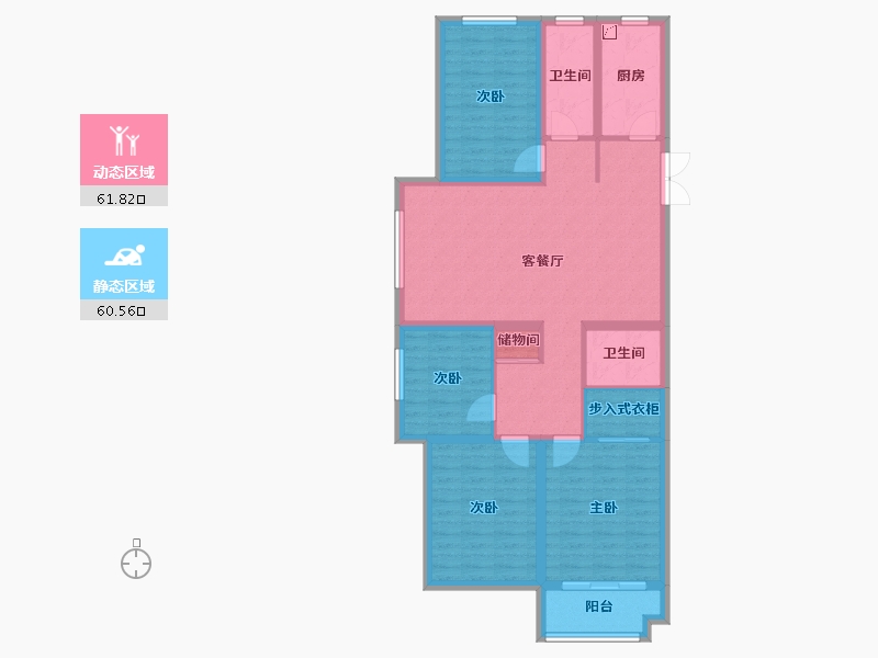 山西省-吕梁市-昌瑞.绿洲-120.00-户型库-动静分区