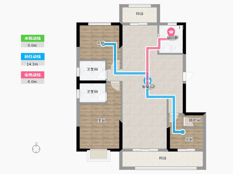 山东省-菏泽市-富邦历山湾​-108.01-户型库-动静线