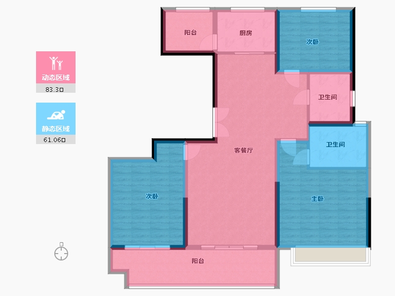 山东省-临沂市-掌舵东岸-131.00-户型库-动静分区