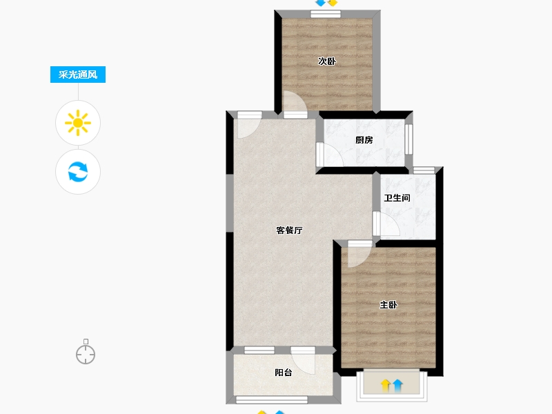 甘肃省-天水市-奥特莱斯·明月江南-61.15-户型库-采光通风