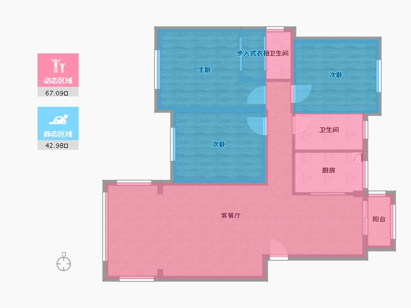 江西省-上饶市-中央公园-110.00-户型库-动静分区