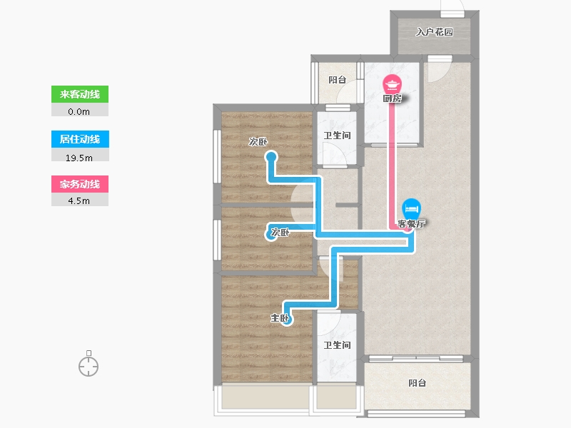 广东省-清远市-碧桂园·欢乐颂-80.01-户型库-动静线