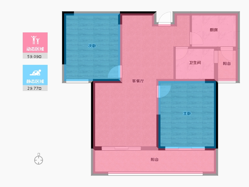 江苏省-连云港市-新海岸·熙墅湾-79.21-户型库-动静分区