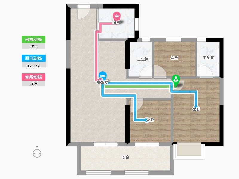 福建省-福州市-中发印象外滩-71.20-户型库-动静线