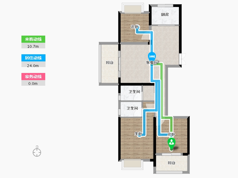 福建省-福州市-中铁城江督府-94.41-户型库-动静线