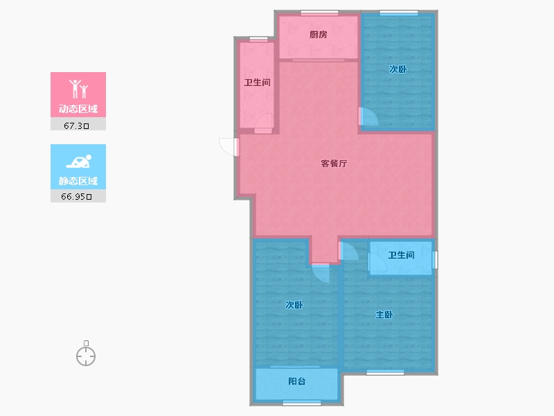 山东省-济宁市-水岸雅居-121.59-户型库-动静分区