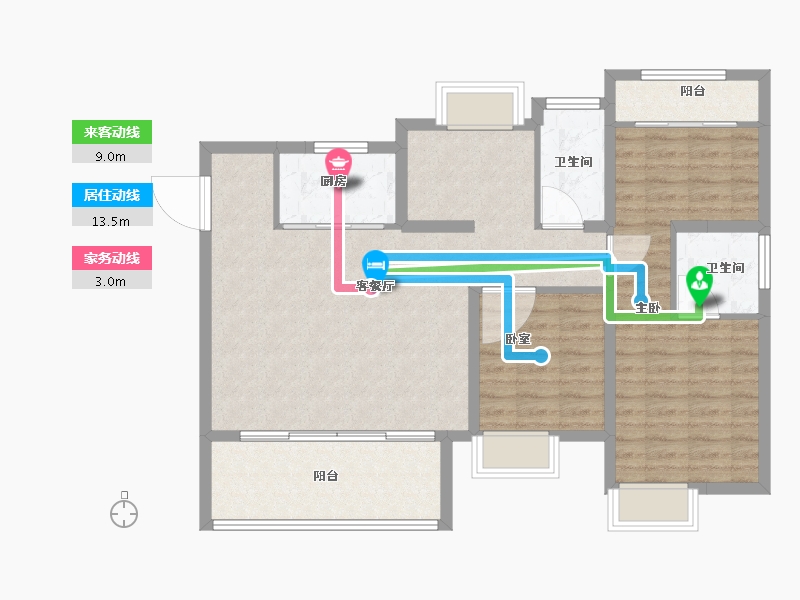 福建省-福州市-钱隆府-96.00-户型库-动静线