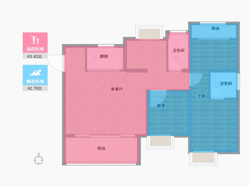 福建省-福州市-钱隆府-96.00-户型库-动静分区