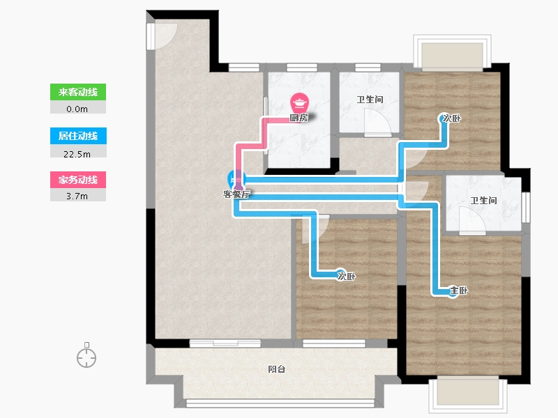 湖北省-黄石市-大冶·中梁首府-91.77-户型库-动静线