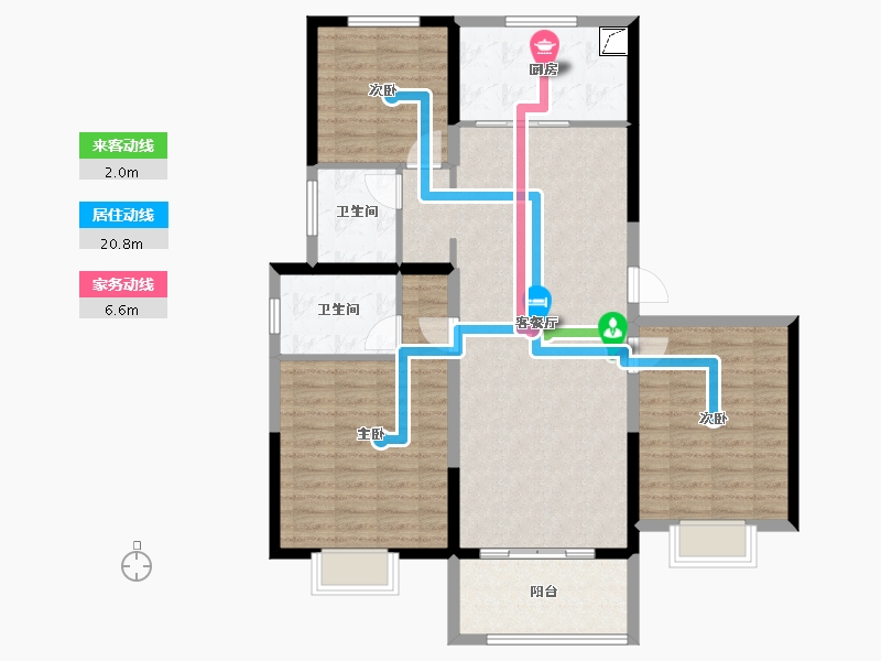 山东省-菏泽市-龙郡华府-109.27-户型库-动静线