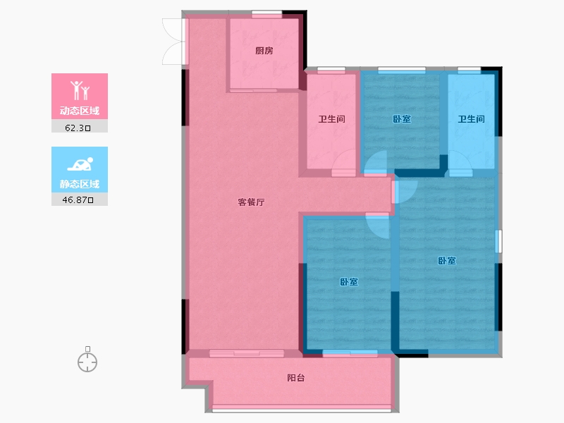 河南省-漯河市-攀恒泰和院-97.39-户型库-动静分区