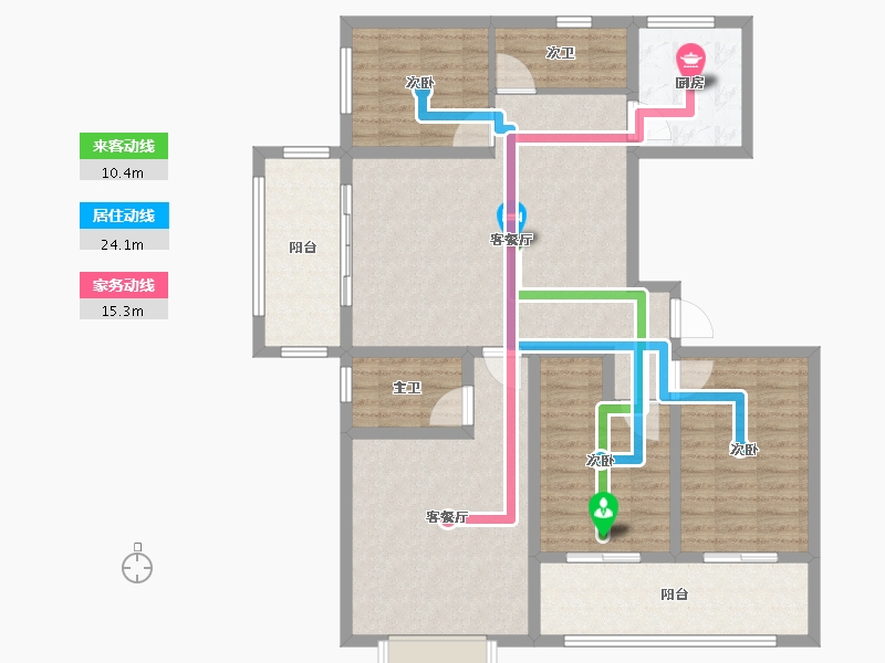 山东省-济宁市-睿湖印象-123.85-户型库-动静线