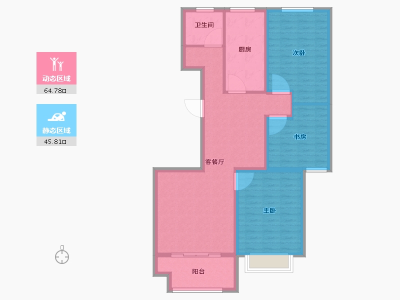 山东省-济宁市-水韵城-99.48-户型库-动静分区