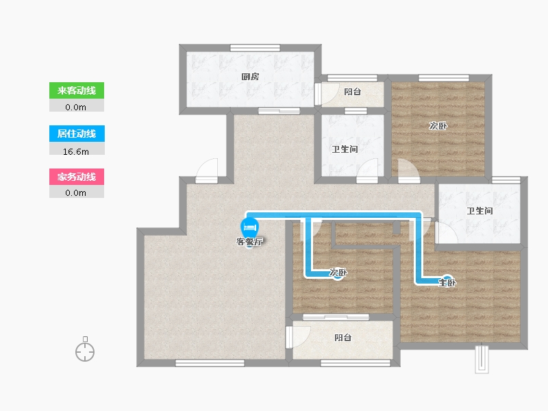 山东省-济宁市-金凤理想城-110.24-户型库-动静线