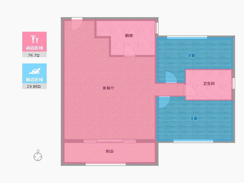 山东省-济宁市-金凤理想城-97.47-户型库-动静分区