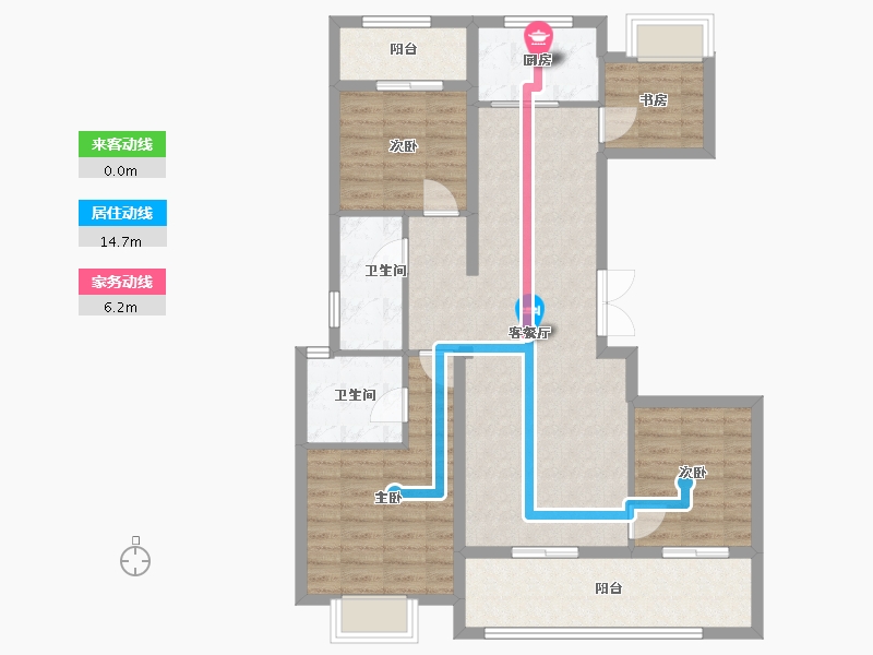 广西壮族自治区-贵港市-向南居未来城-96.90-户型库-动静线