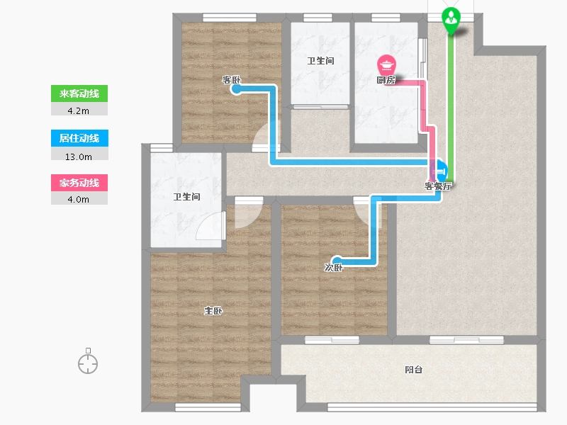 山东省-菏泽市-曹县天润城-98.01-户型库-动静线