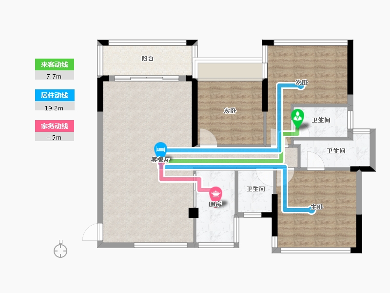 广东省-清远市-中金城投·九龙湾-94.40-户型库-动静线