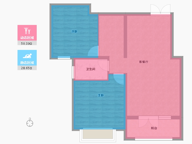 山东省-济宁市-瑞马意墅-71.02-户型库-动静分区