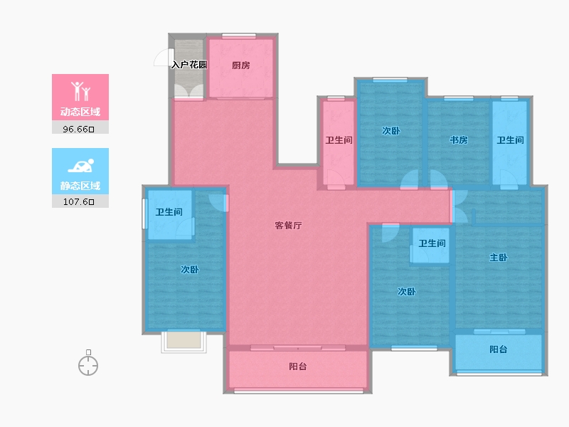 河南省-焦作市-中原·九鼎毓秀-188.01-户型库-动静分区