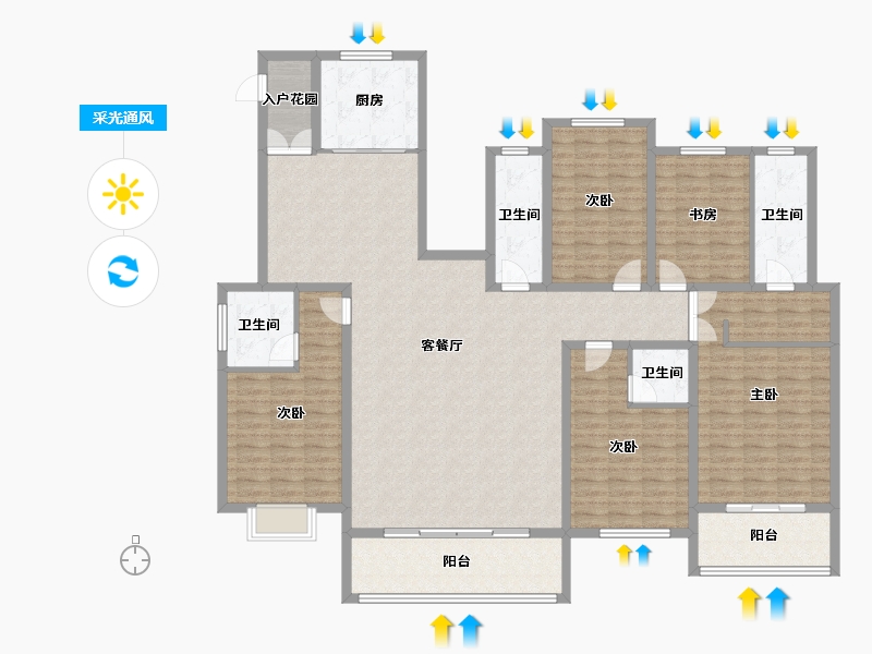 河南省-焦作市-中原·九鼎毓秀-188.01-户型库-采光通风