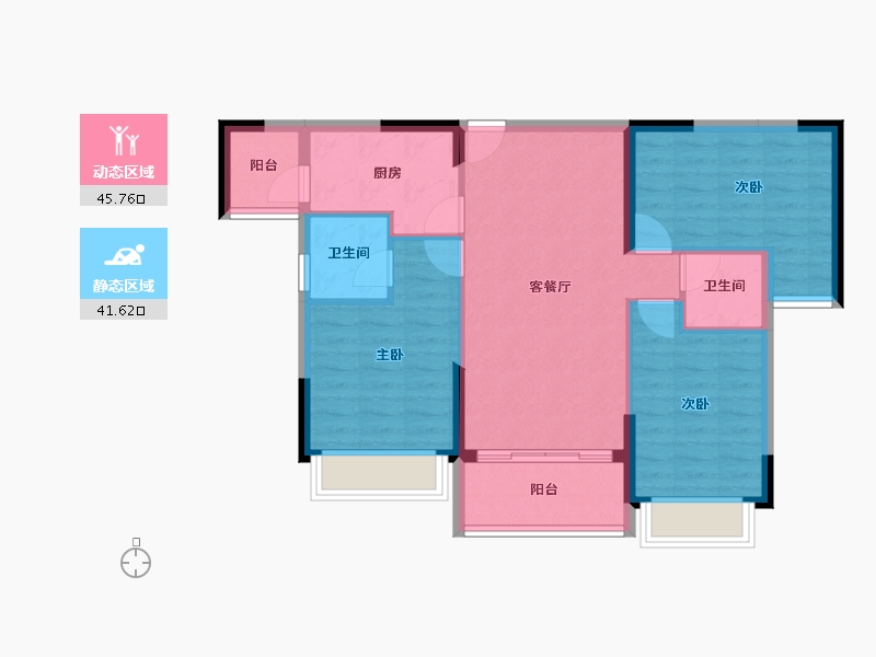 广西壮族自治区-梧州市-永达·柏悦湾-78.29-户型库-动静分区