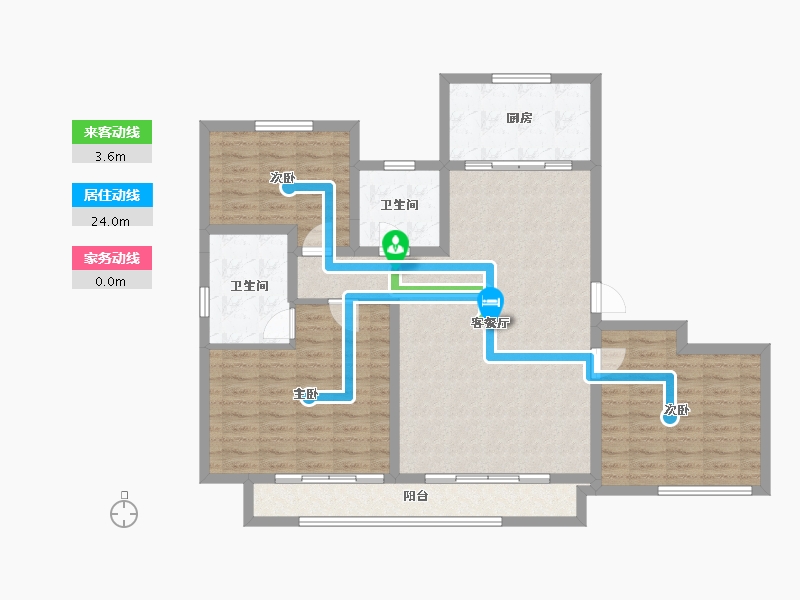 山东省-济宁市-绿城·诚园-112.10-户型库-动静线