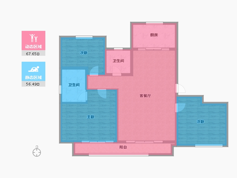 山东省-济宁市-绿城·诚园-112.10-户型库-动静分区