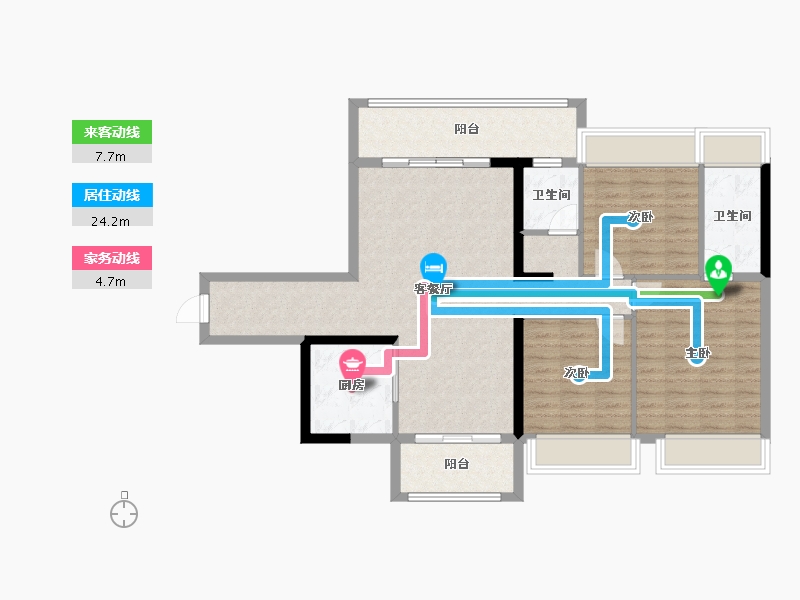 广西壮族自治区-玉林市-陆川碧桂园风华里-100.01-户型库-动静线