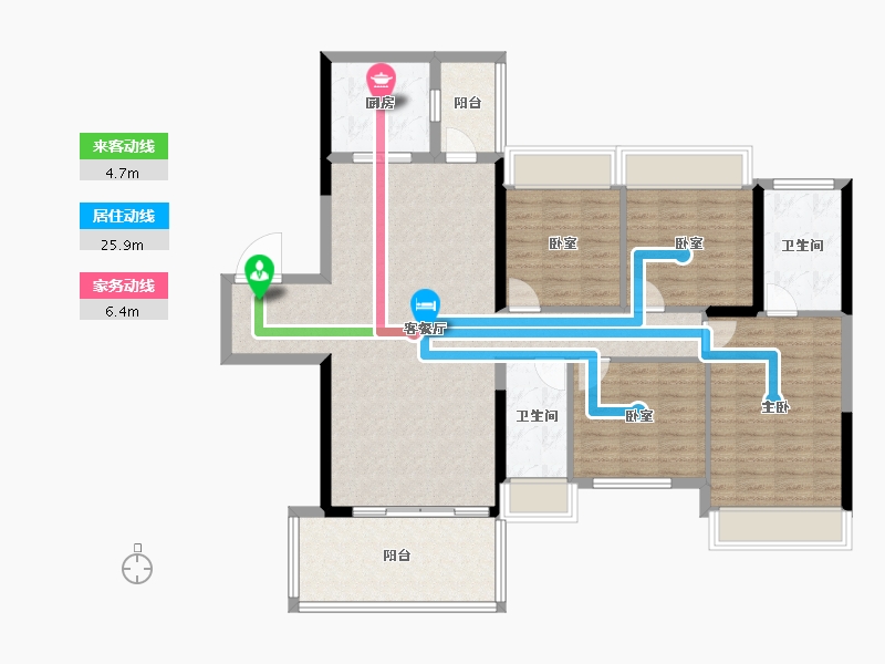 广东省-湛江市-奥园悦时代-119.20-户型库-动静线