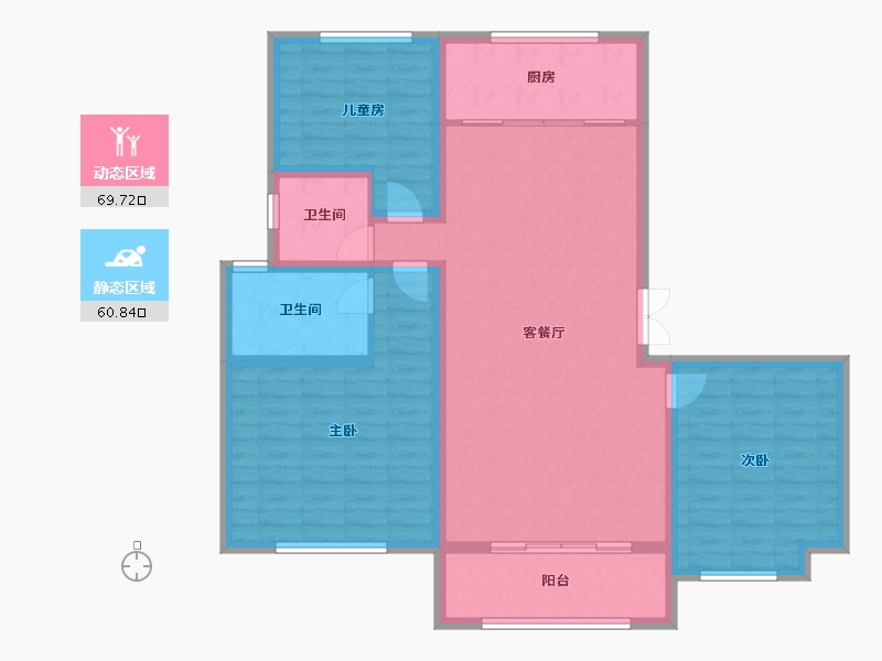 山东省-济宁市-泗水立国如意花园小区-118.71-户型库-动静分区